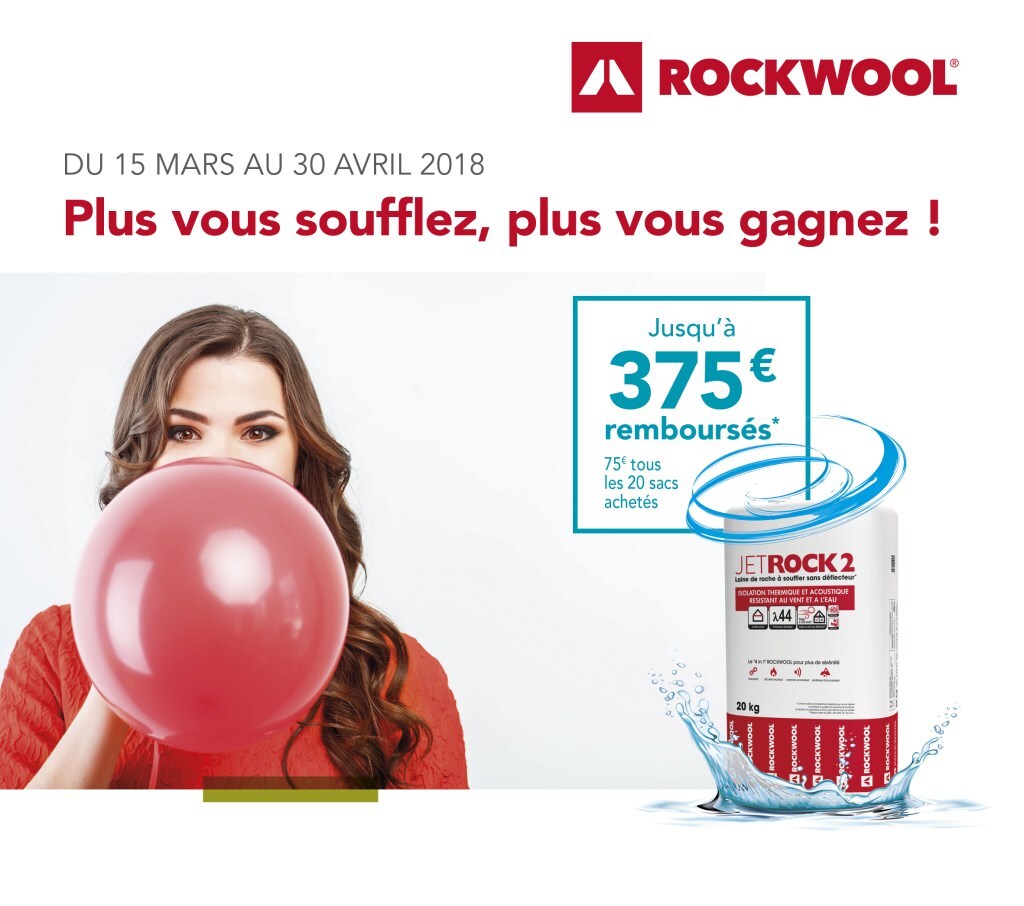 La  collaboration Rockwool / GoodFeeling / SGA-France se confirme : Fort du  succès de cette 1ère année de collaboration, l’opération « Jusqu’à 375 €  remboursé »